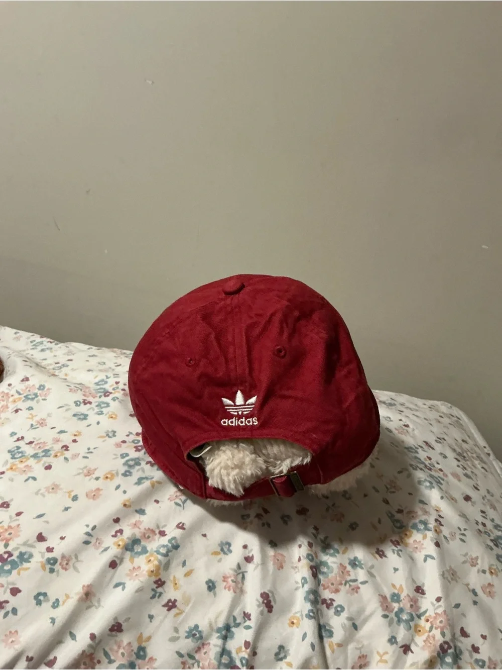 adidas Kids Maroon Red Cap with Embroidered Logo